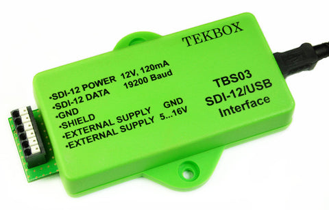 SDI-12 / USB converter, Transfer Mode, Auto-measurement Mode, SDI-12 Monitor Mode TBS03/OTBS03-1