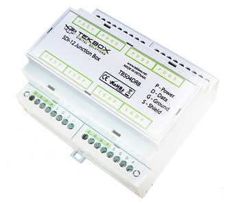 8 Port SDI-12 Junction Box Din Rail TBS04-DR